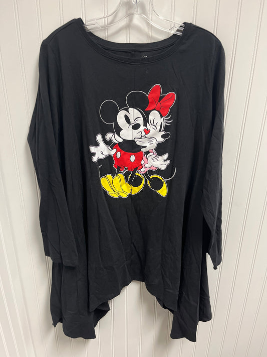 Top Long Sleeve Basic By Disney Store In Black, Size: L