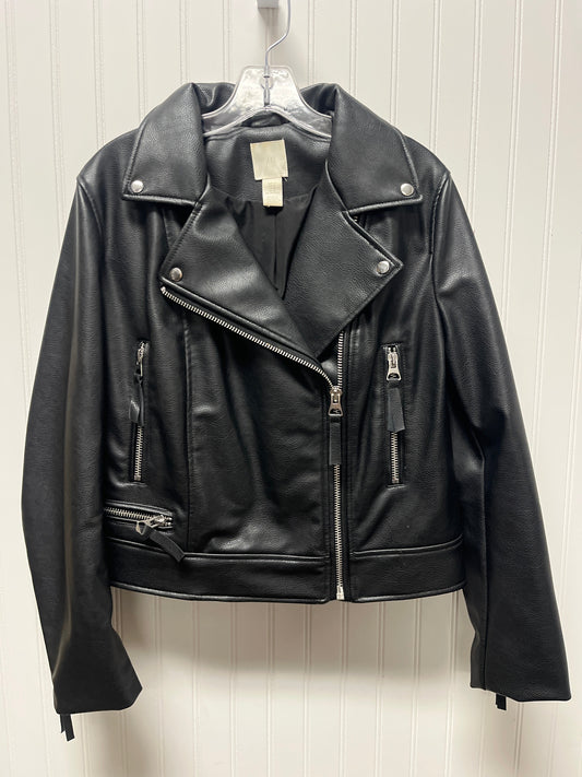 Jacket Moto By H&m In Black, Size: M