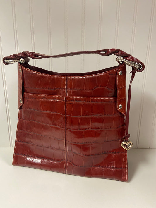 Handbag Leather By Brighton, Size: Large