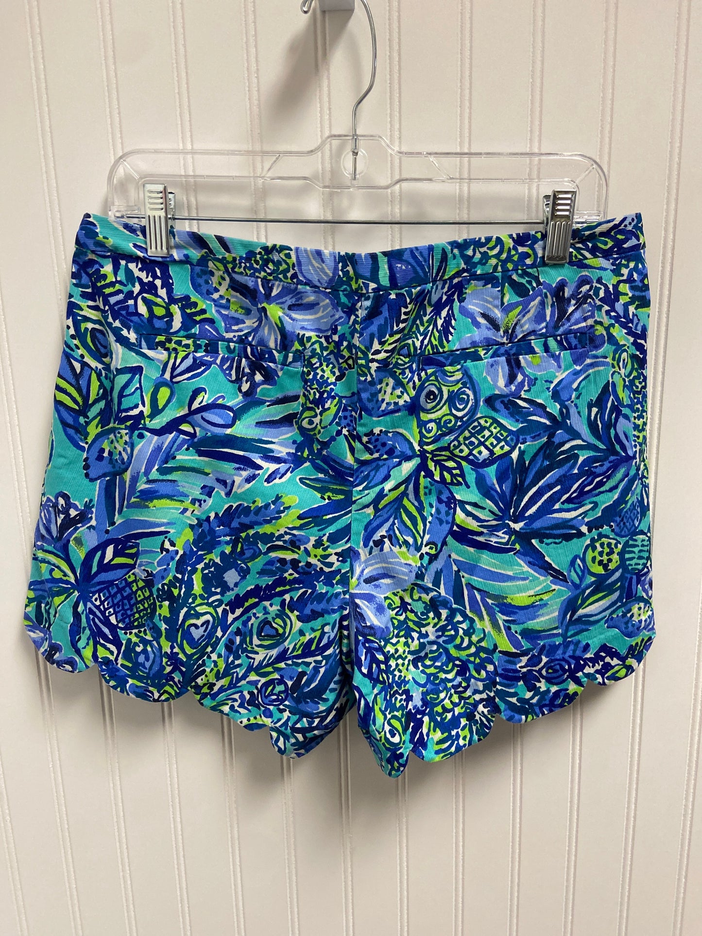 Shorts Designer By Lilly Pulitzer In Blue & Green, Size: 14