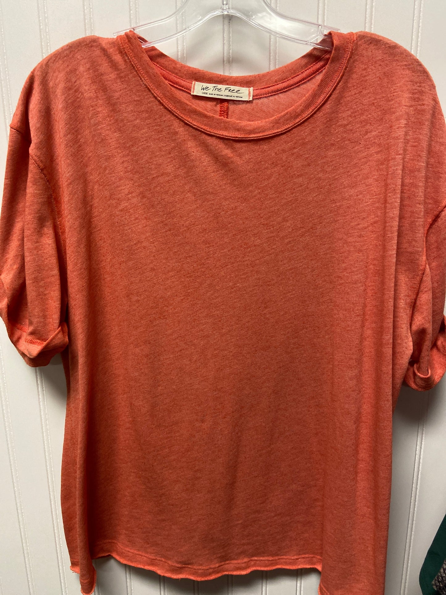 Top Short Sleeve Basic By We The Free In Orange, Size: L