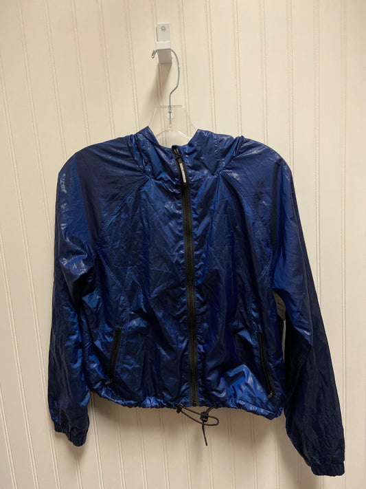 Athletic Jacket By Good American In Blue, Size: M