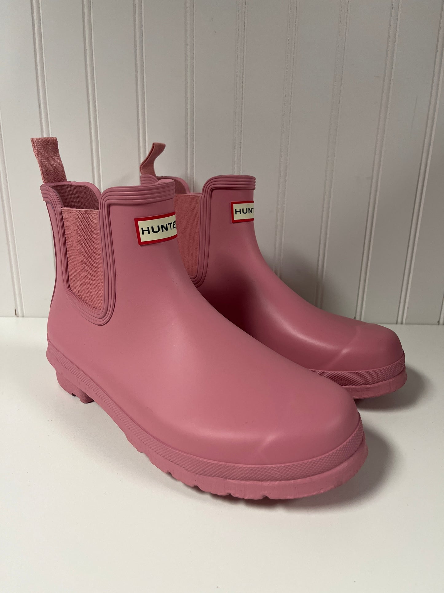 Boots Rain By Hunter In Pink, Size: 10