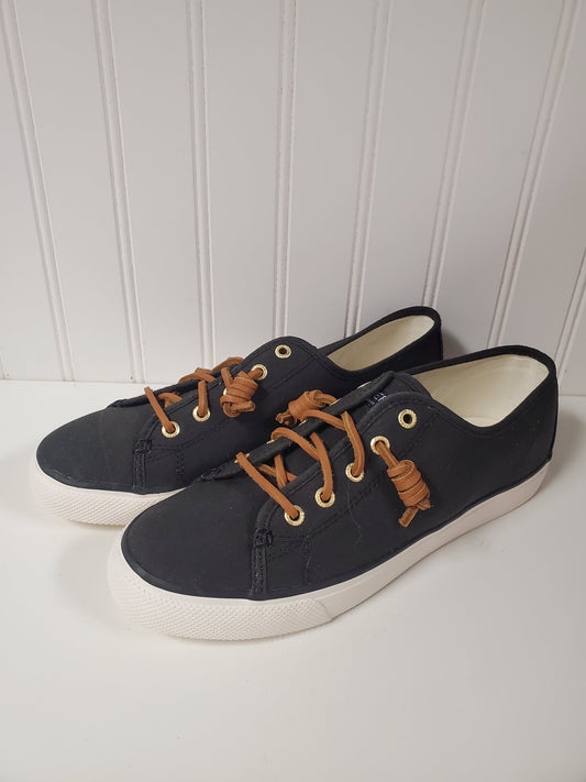 Shoes Sneakers By Sperry In Black, Size: 8