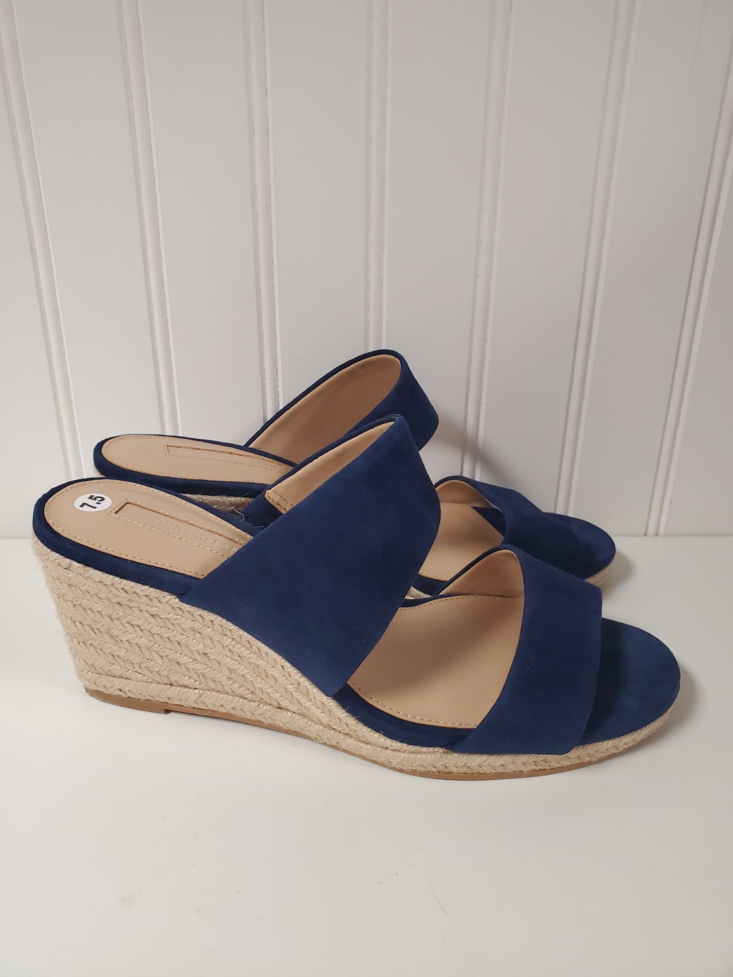 Sandals Heels Wedge By Antonio Melani In Blue, Size: 7.5