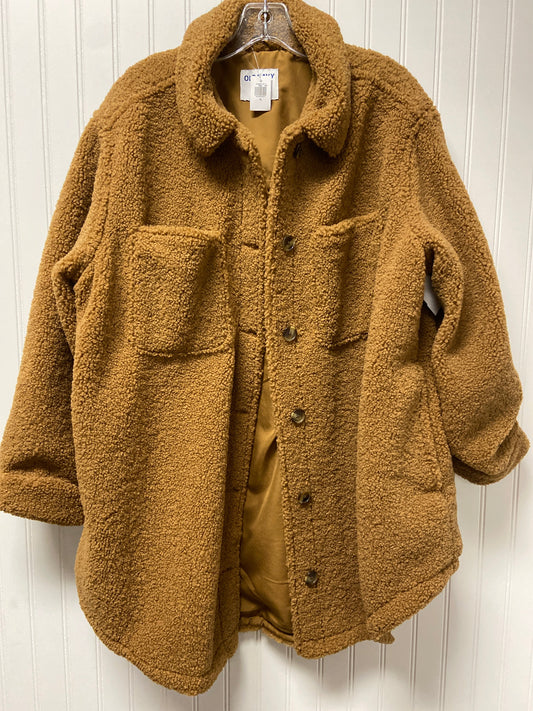 Jacket Faux Fur & Sherpa By Old Navy In Tan, Size: Xl