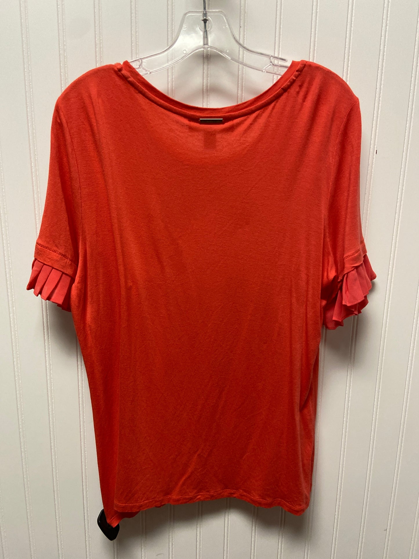 Top Short Sleeve Basic By Michael By Michael Kors In Pink, Size: L