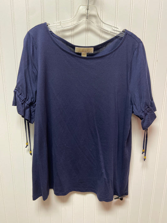 Top Short Sleeve Basic By Michael By Michael Kors In Navy, Size: L