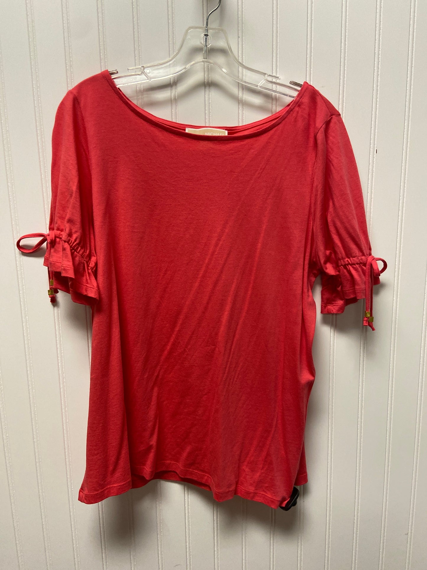 Top Short Sleeve Basic By Michael By Michael Kors In Pink, Size: L