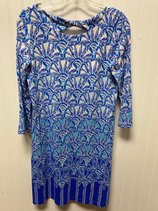 Dress Designer By Lilly Pulitzer In Blue & White, Size: S