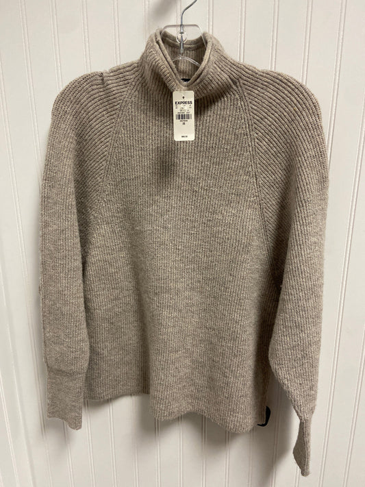 Sweater By Express In Taupe, Size: Xs