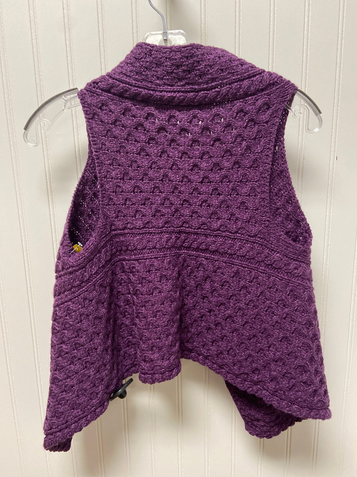 Vest Sweater By Clothes Mentor In Purple, Size: S