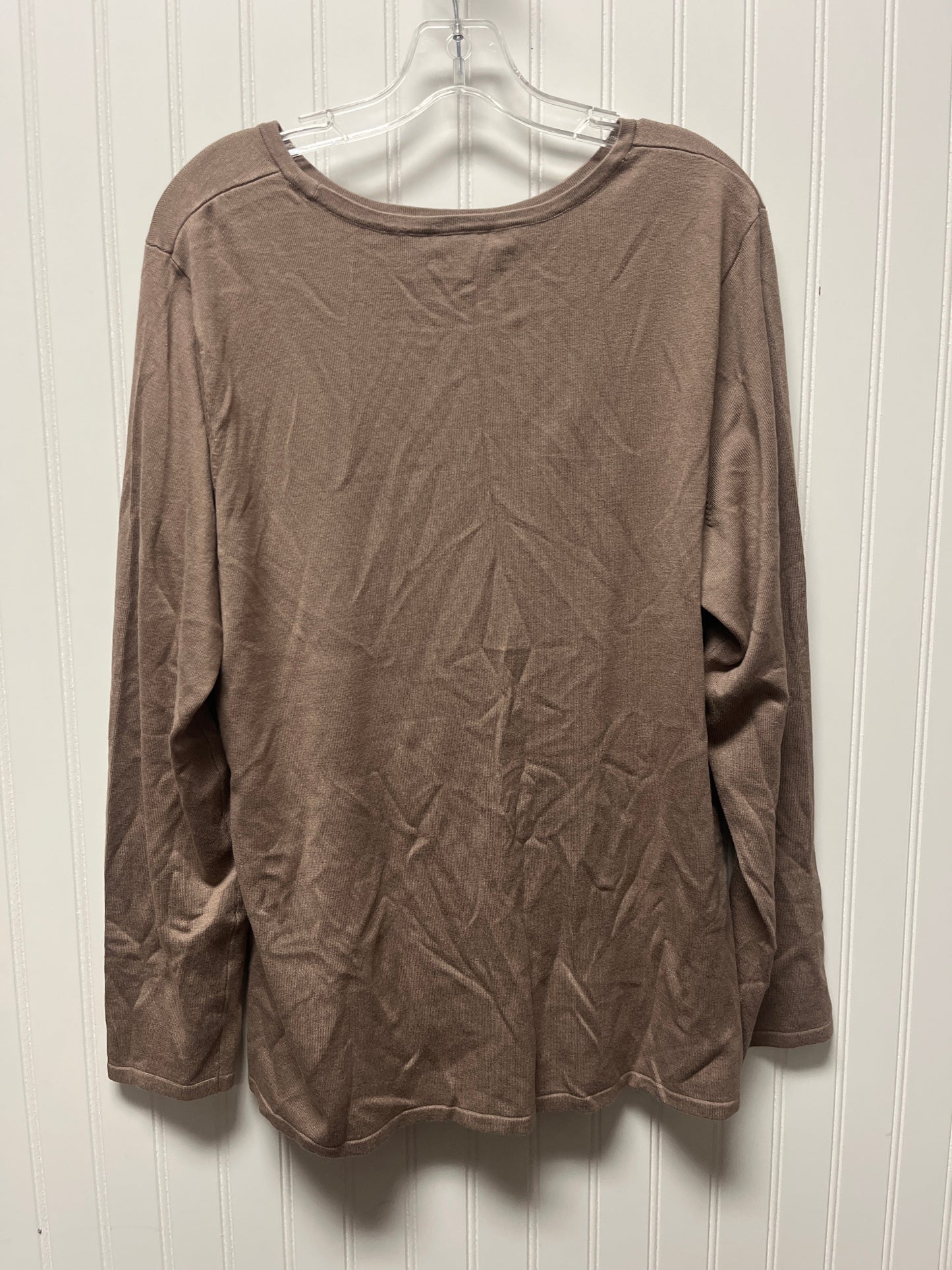 Top Long Sleeve By Chicos In Brown, Size: S