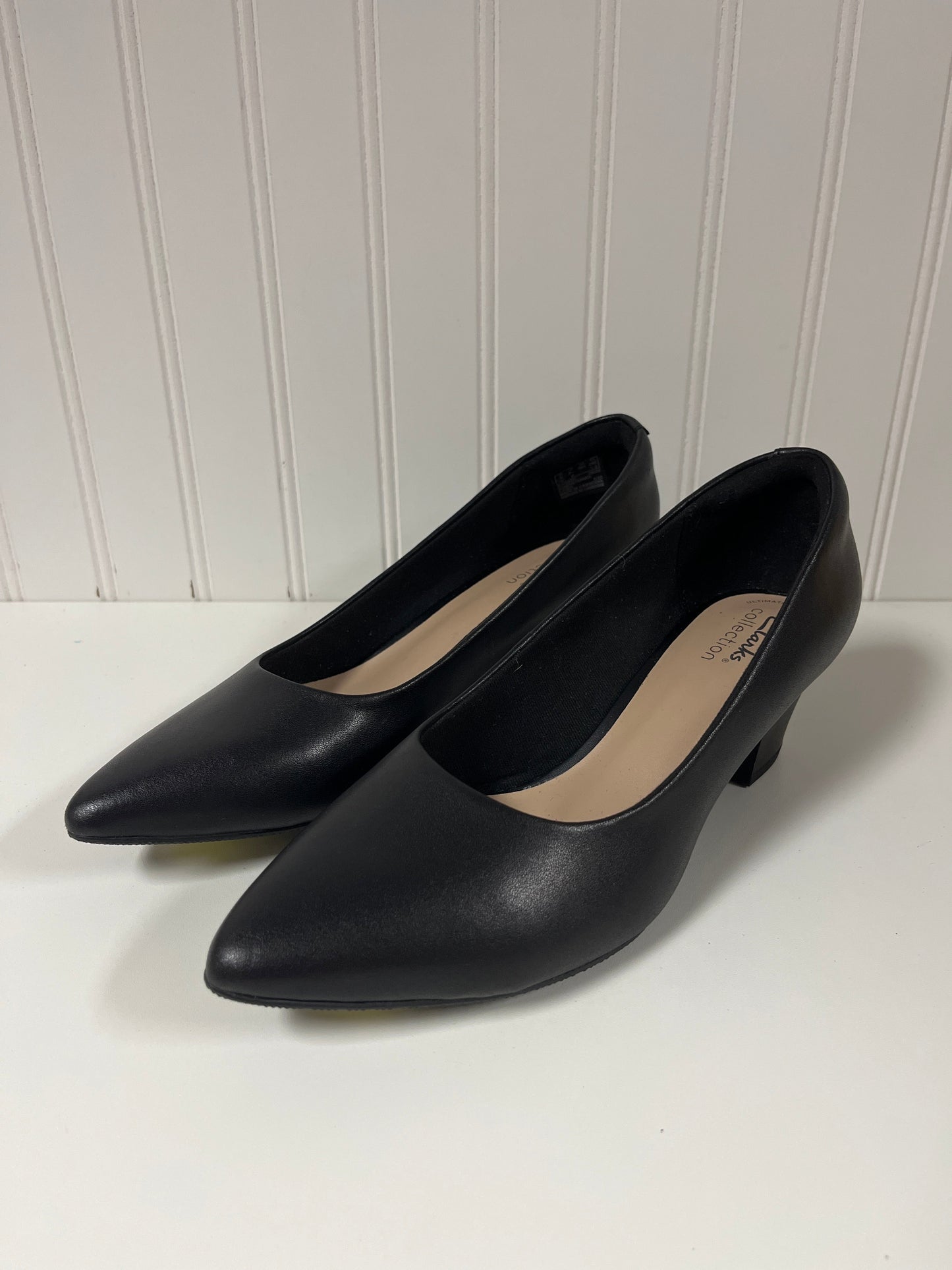 Shoes Heels Block By Clarks In Black, Size: 8.5