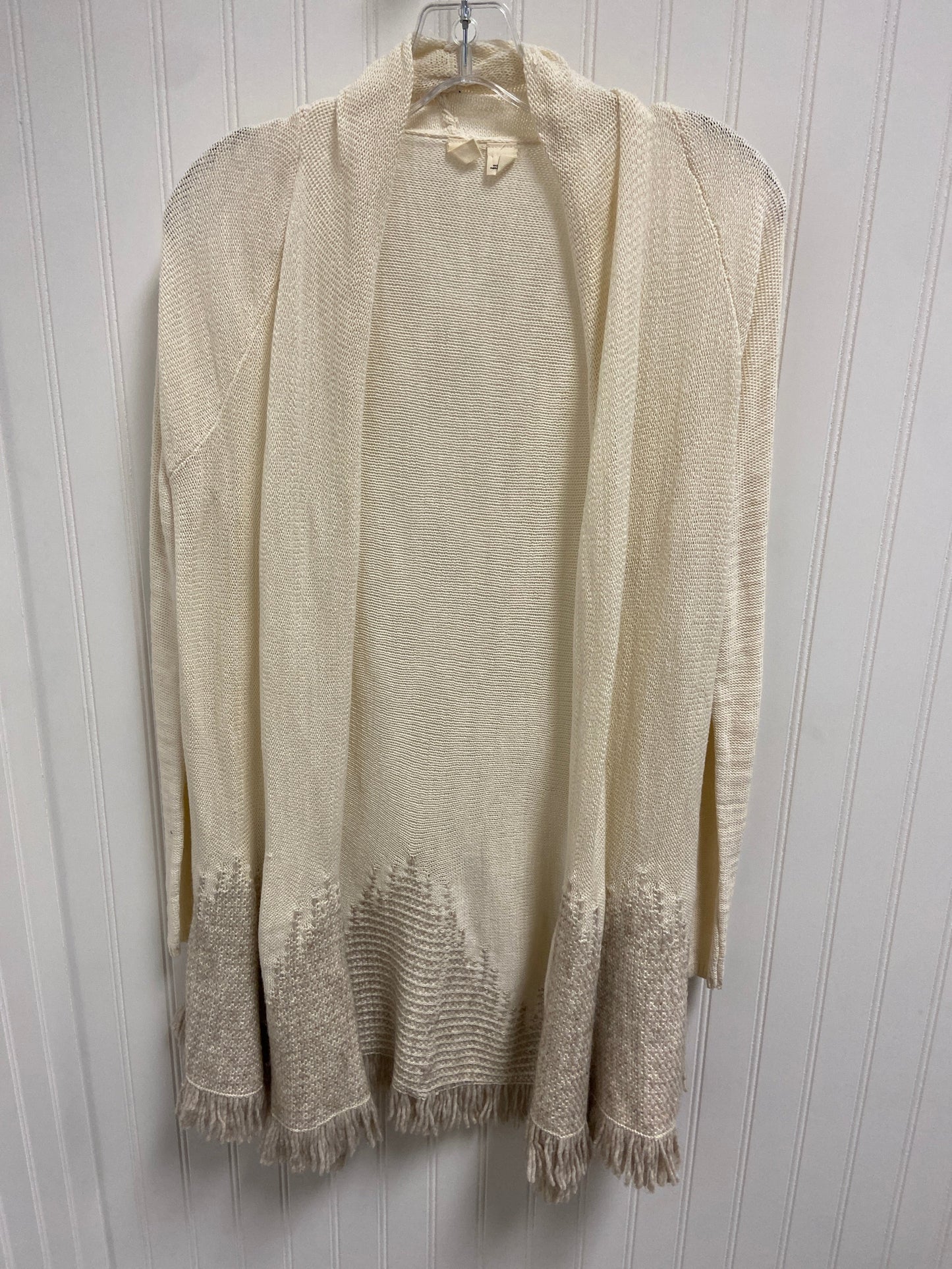 Sweater Cardigan By Moth In Cream, Size: M