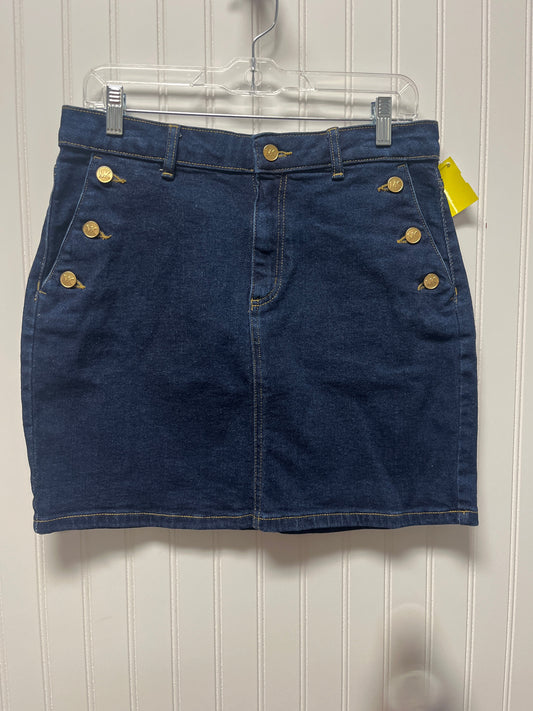 Skirt Mini & Short By Michael By Michael Kors In Blue Denim, Size: 8