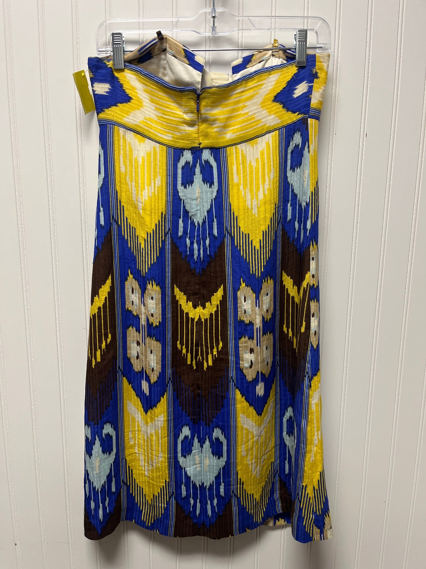 Dress Designer By Tory Burch In Blue & Yellow, Size: S