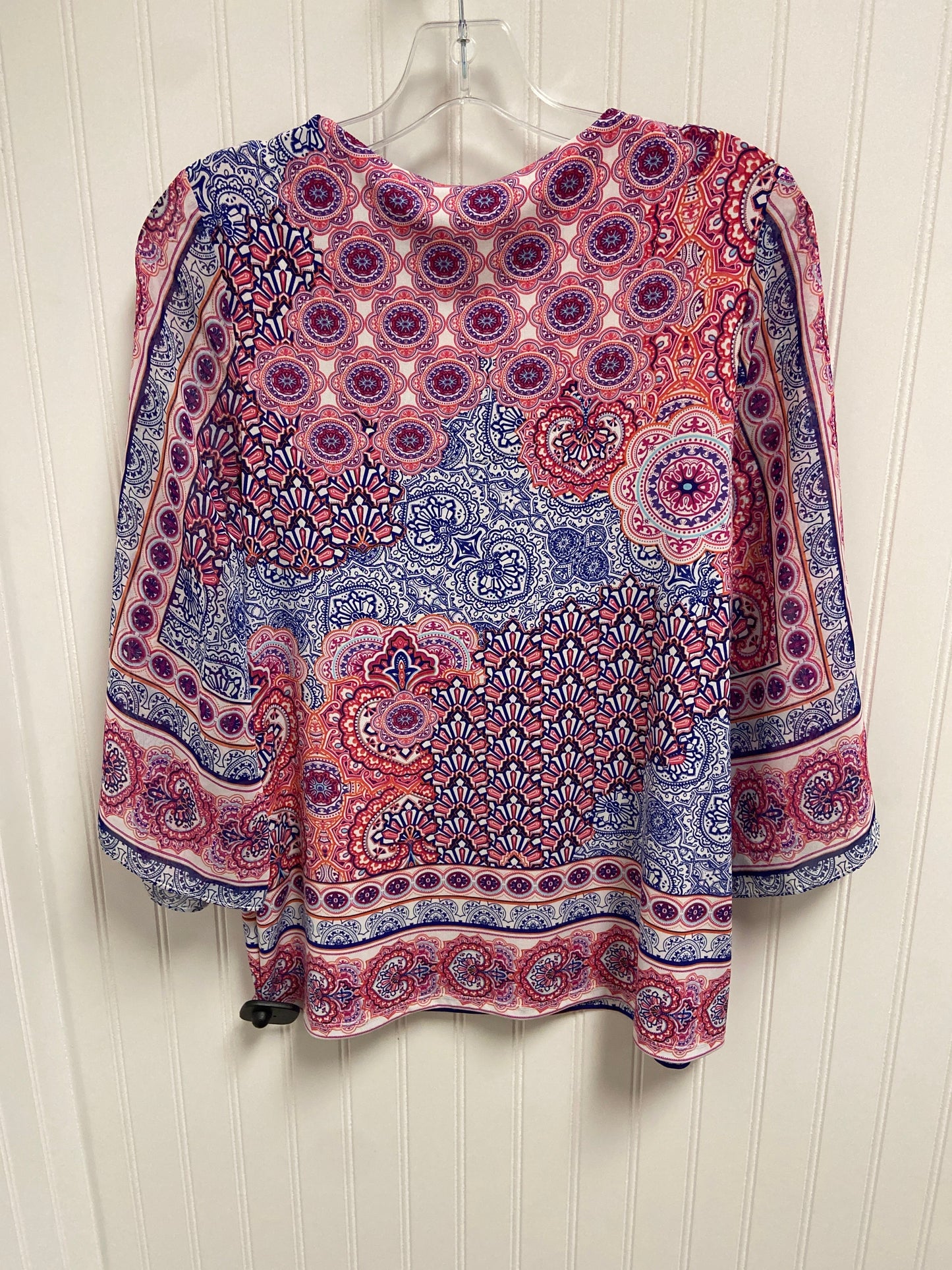 Top Long Sleeve By Chicos In Multi-colored, Size: S