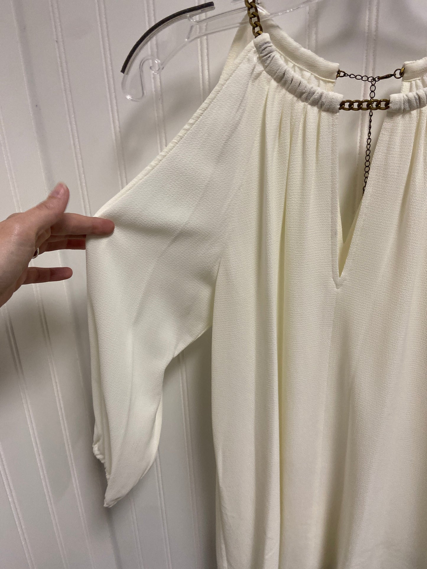 Top Long Sleeve By Michael By Michael Kors In Cream, Size: Xs