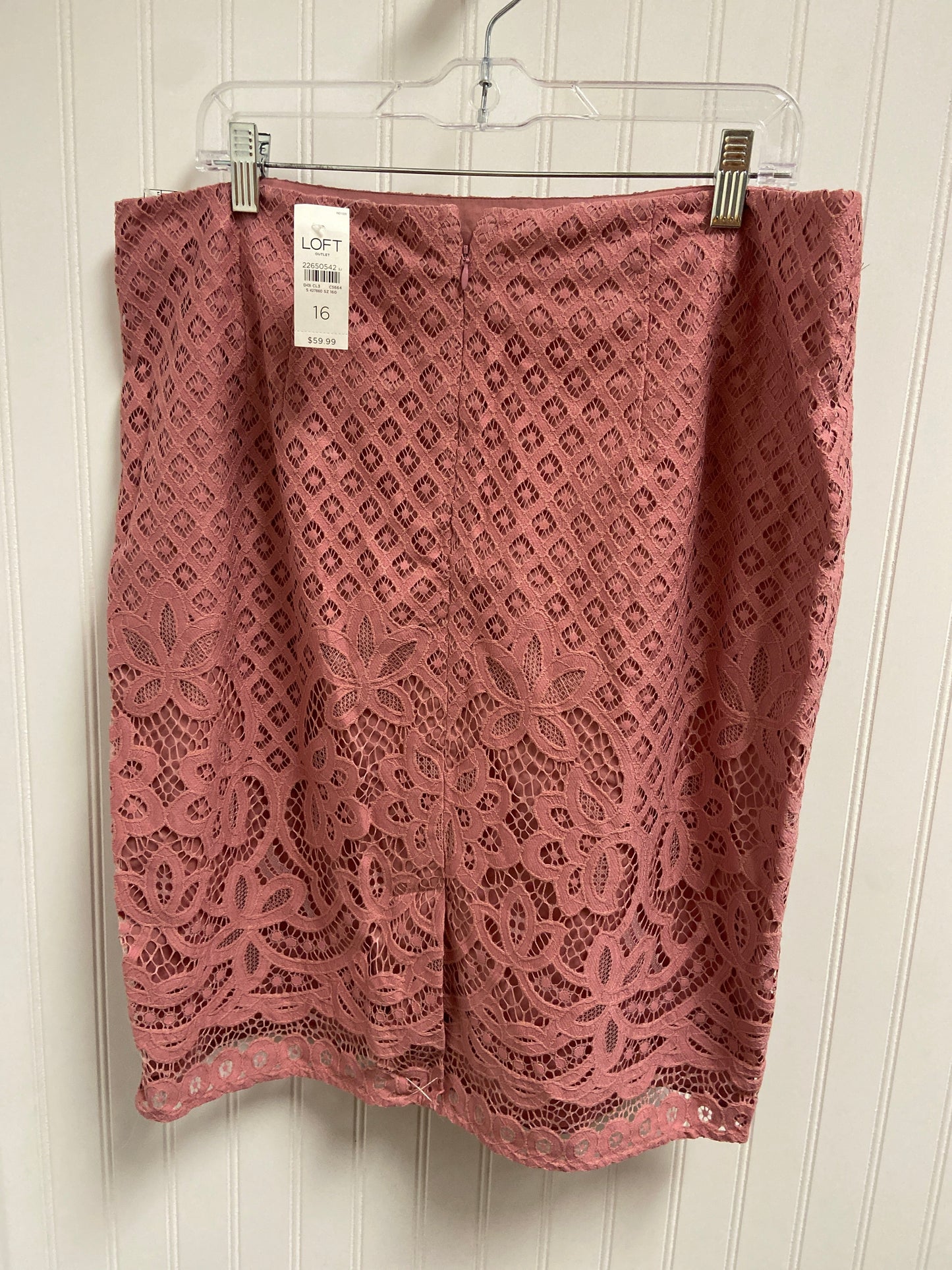 Skirt Midi By Loft In Pink, Size: L