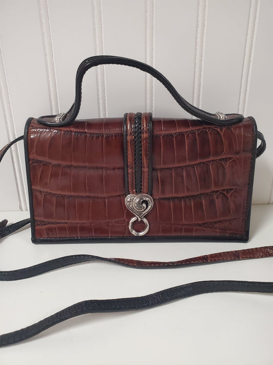 Crossbody Leather By Brighton, Size: Small