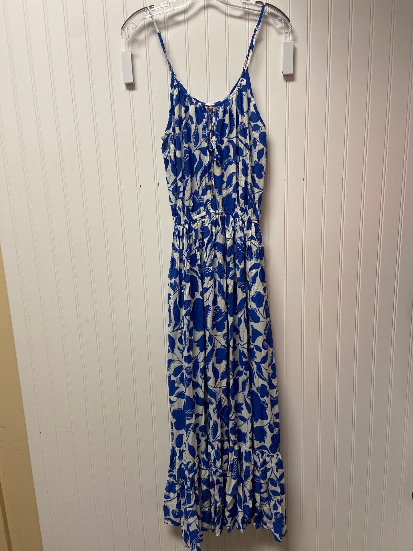 Dress Designer By Kate Spade In Blue & White, Size: M