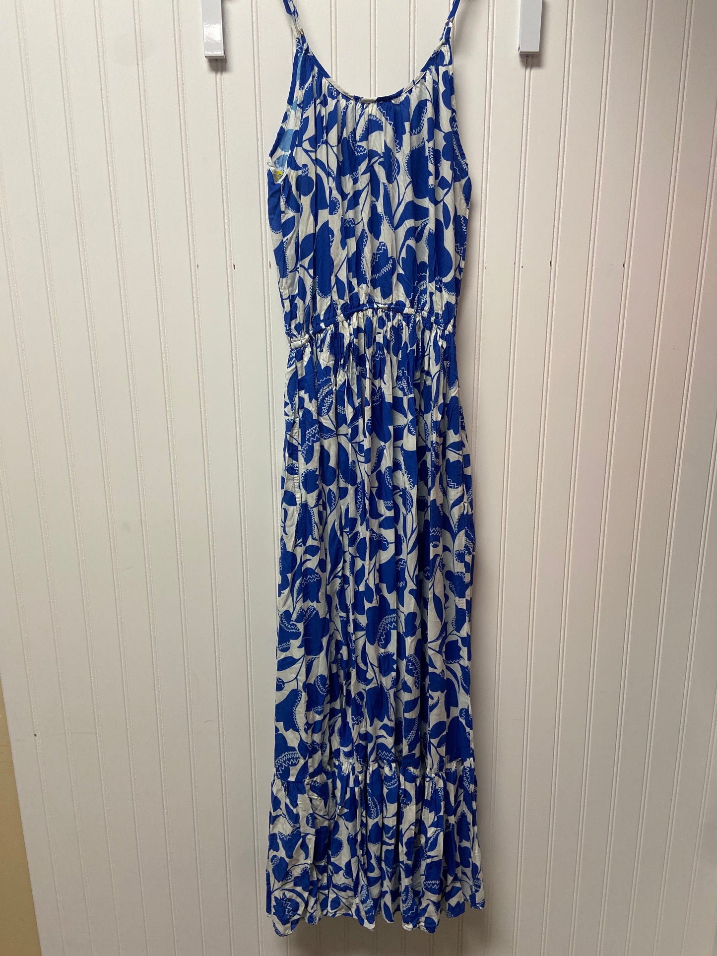 Dress Designer By Kate Spade In Blue & White, Size: M