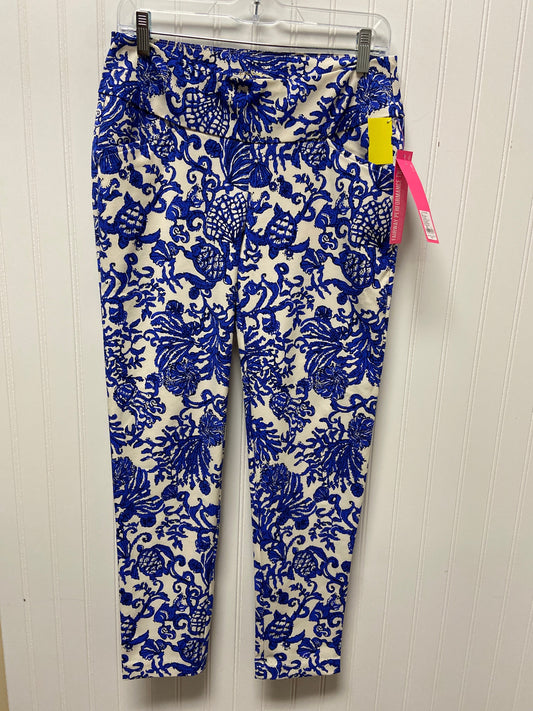 Pants Designer By Lilly Pulitzer In Blue & White, Size: 6