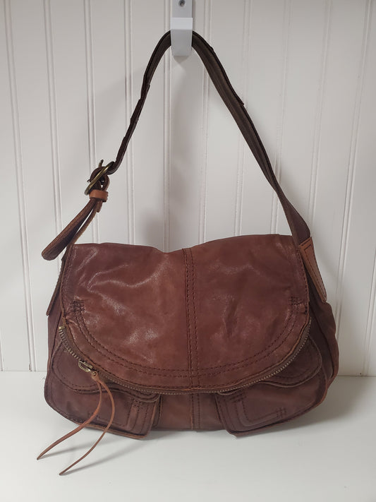 Handbag Leather By Lucky Brand, Size: Medium