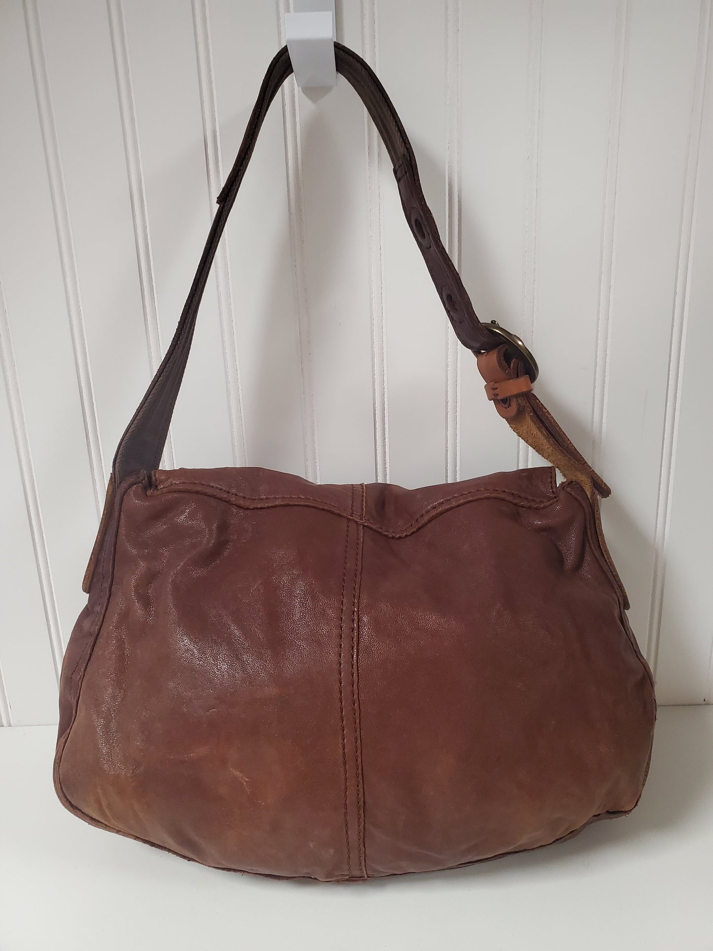 Handbag Leather By Lucky Brand, Size: Medium