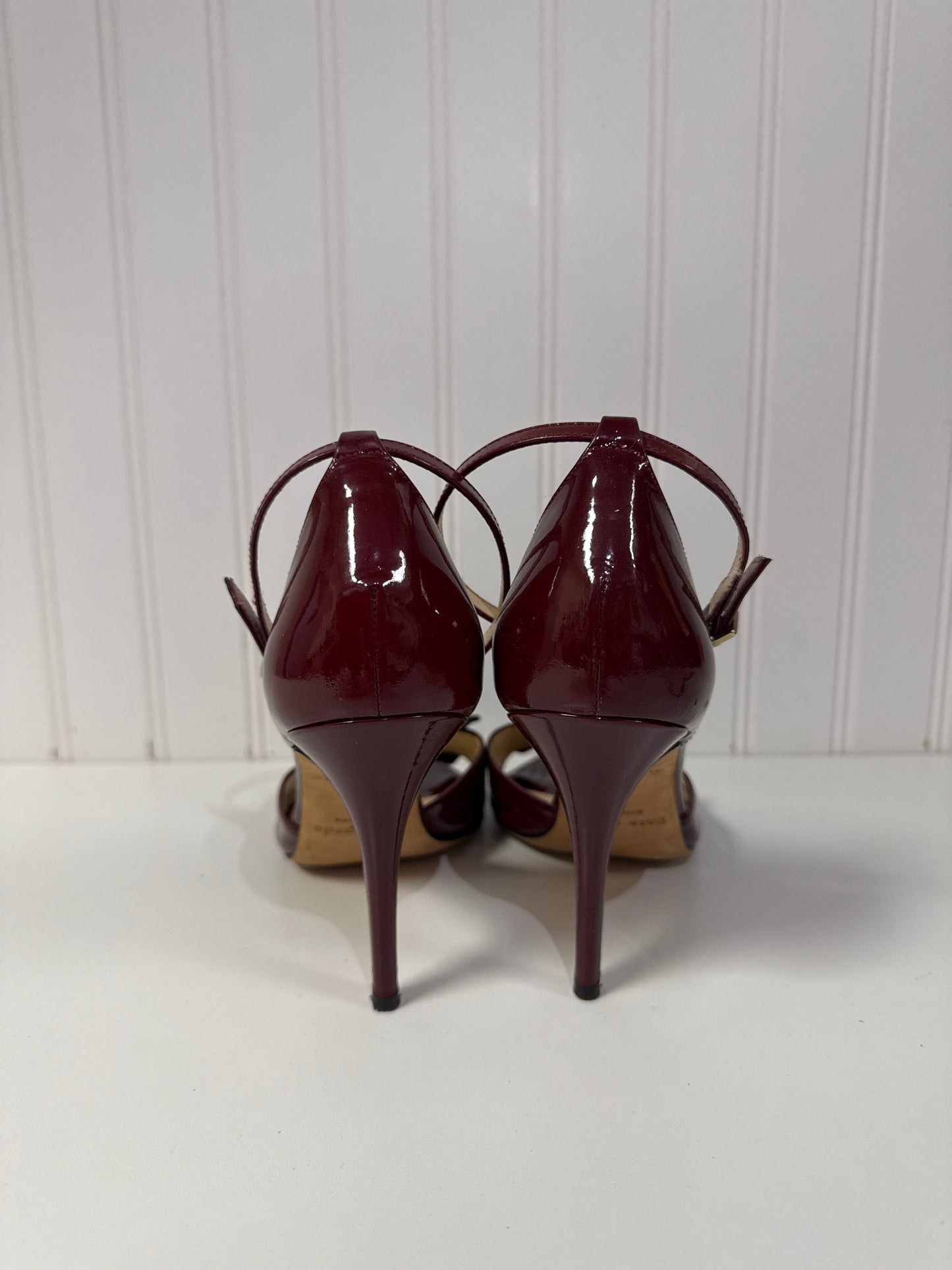 Shoes Designer By Kate Spade In Maroon, Size: 8.5