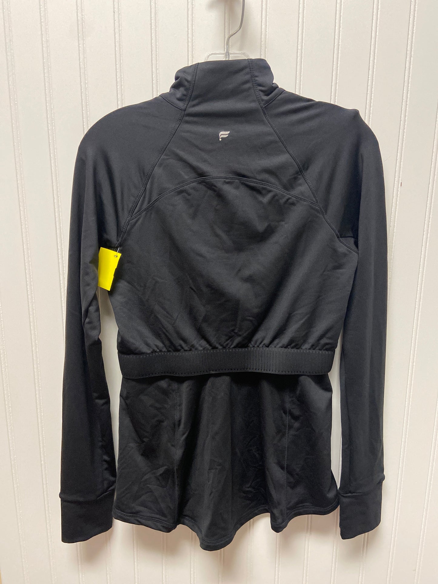 Athletic Jacket By Fabletics In Black, Size: S