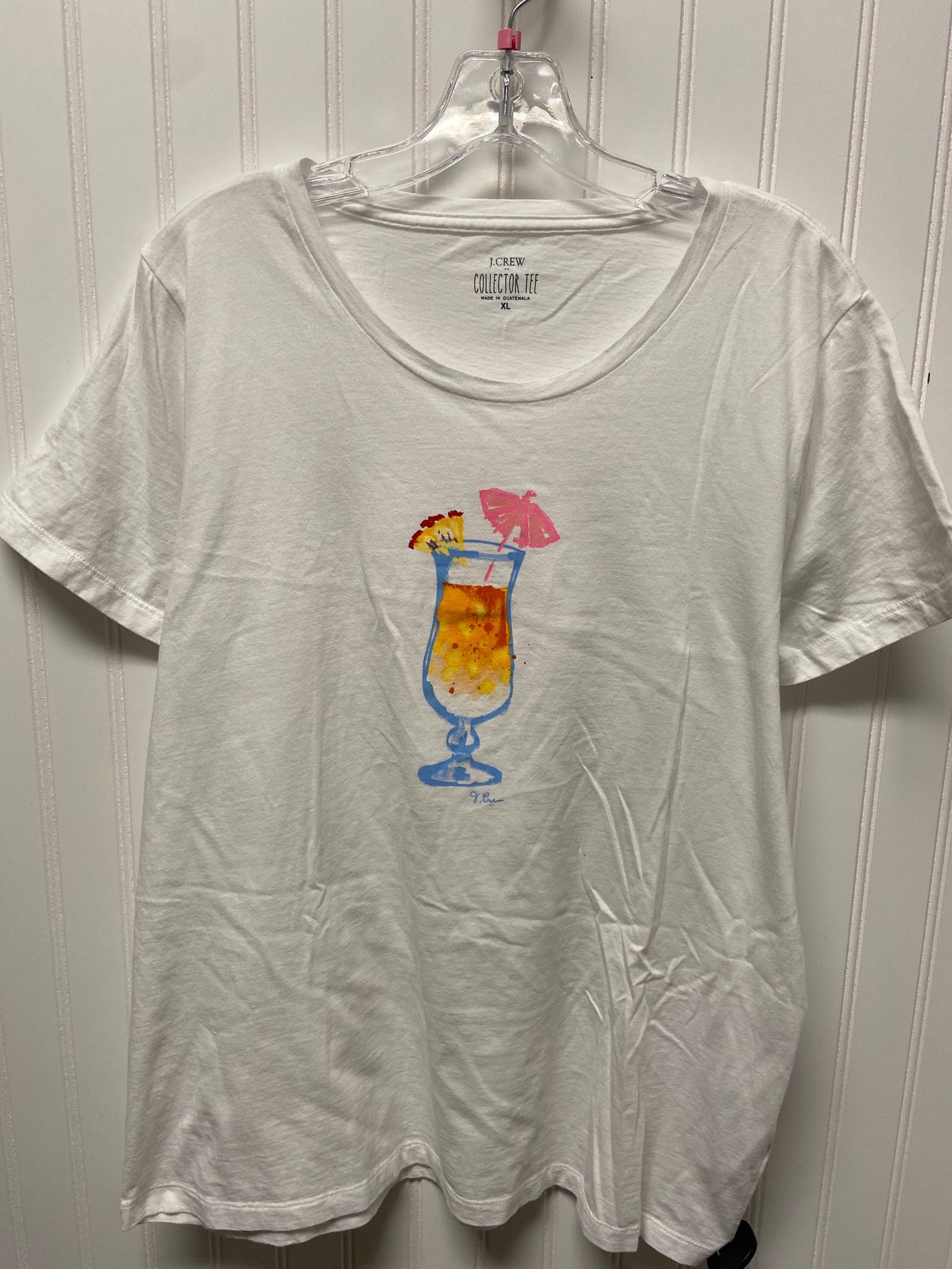 Top Short Sleeve Basic By J. Crew In White, Size: Xl