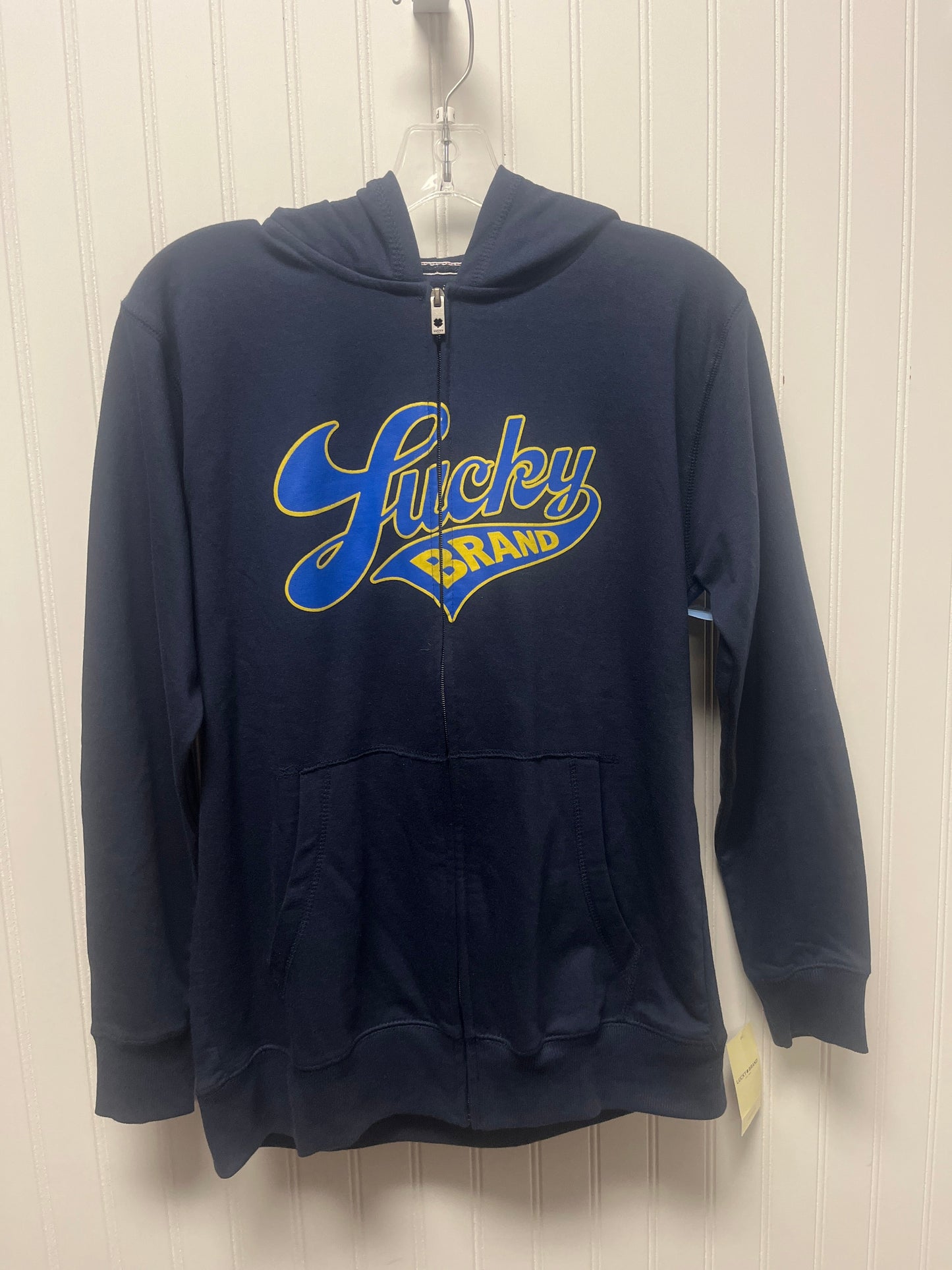 Sweatshirt Hoodie By Lucky Brand In Blue, Size: Xl