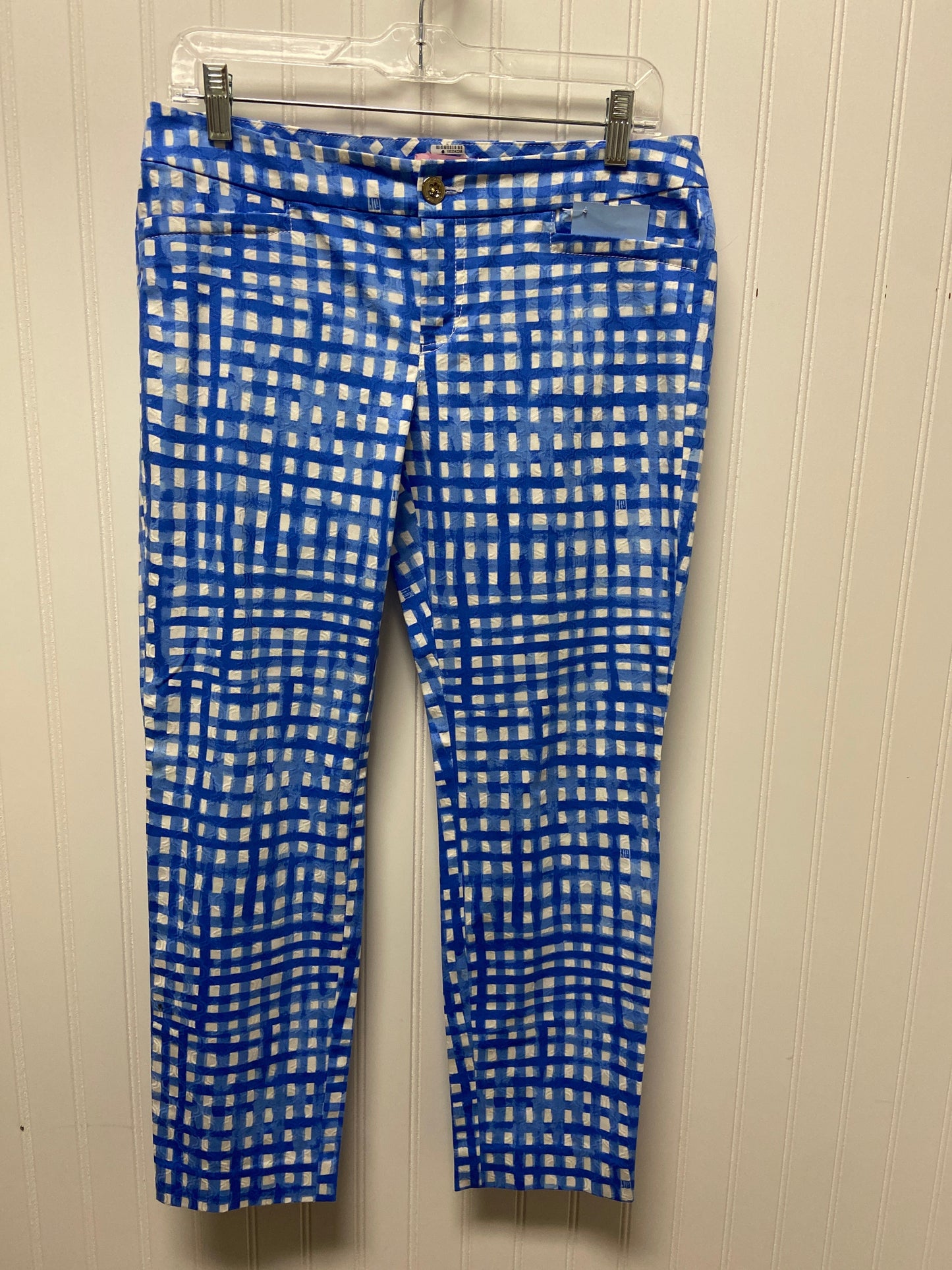 Pants Designer By Lilly Pulitzer In Blue & White, Size: 6