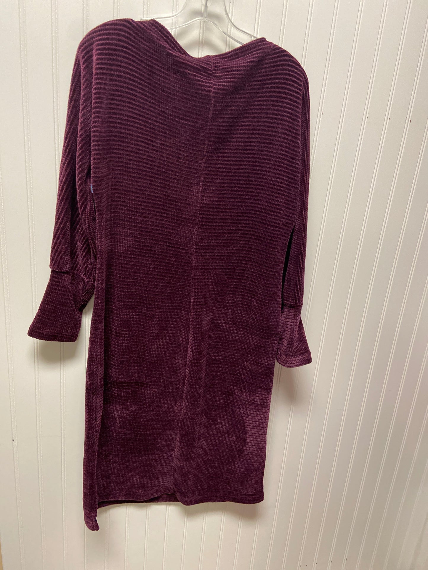 Dress Sweater By Chenault In Purple, Size: L