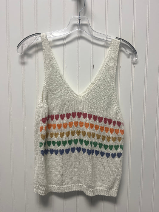 Top Sleeveless By Clothes Mentor In White, Size: S