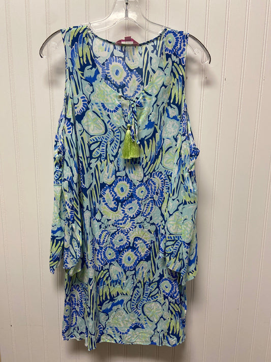 Dress Designer By Lilly Pulitzer In Blue & Green, Size: Xs