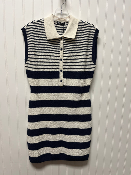 Dress Work By Zara In Striped Pattern, Size: M