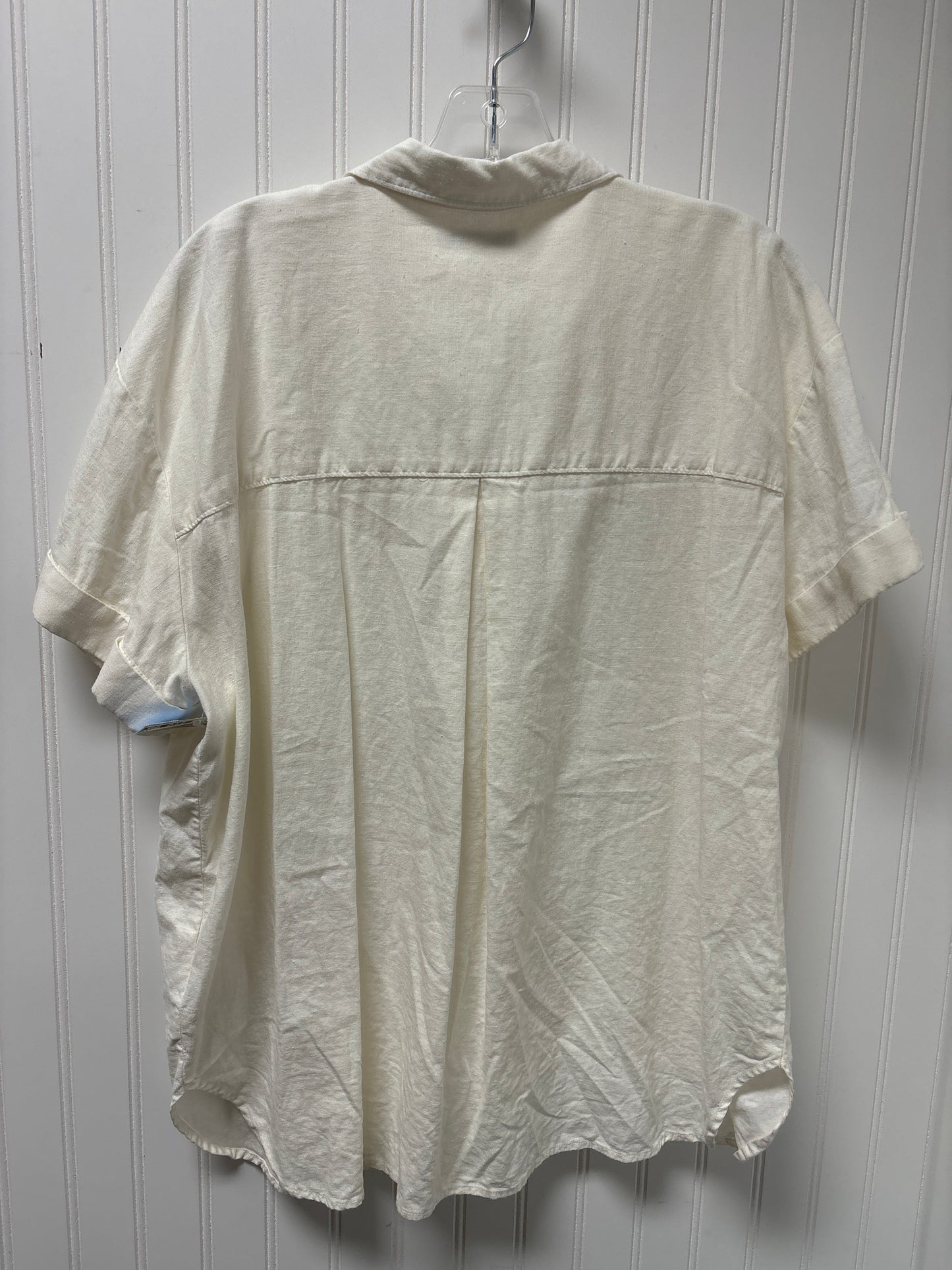 Top Short Sleeve Basic By Madewell In Cream, Size: Xl