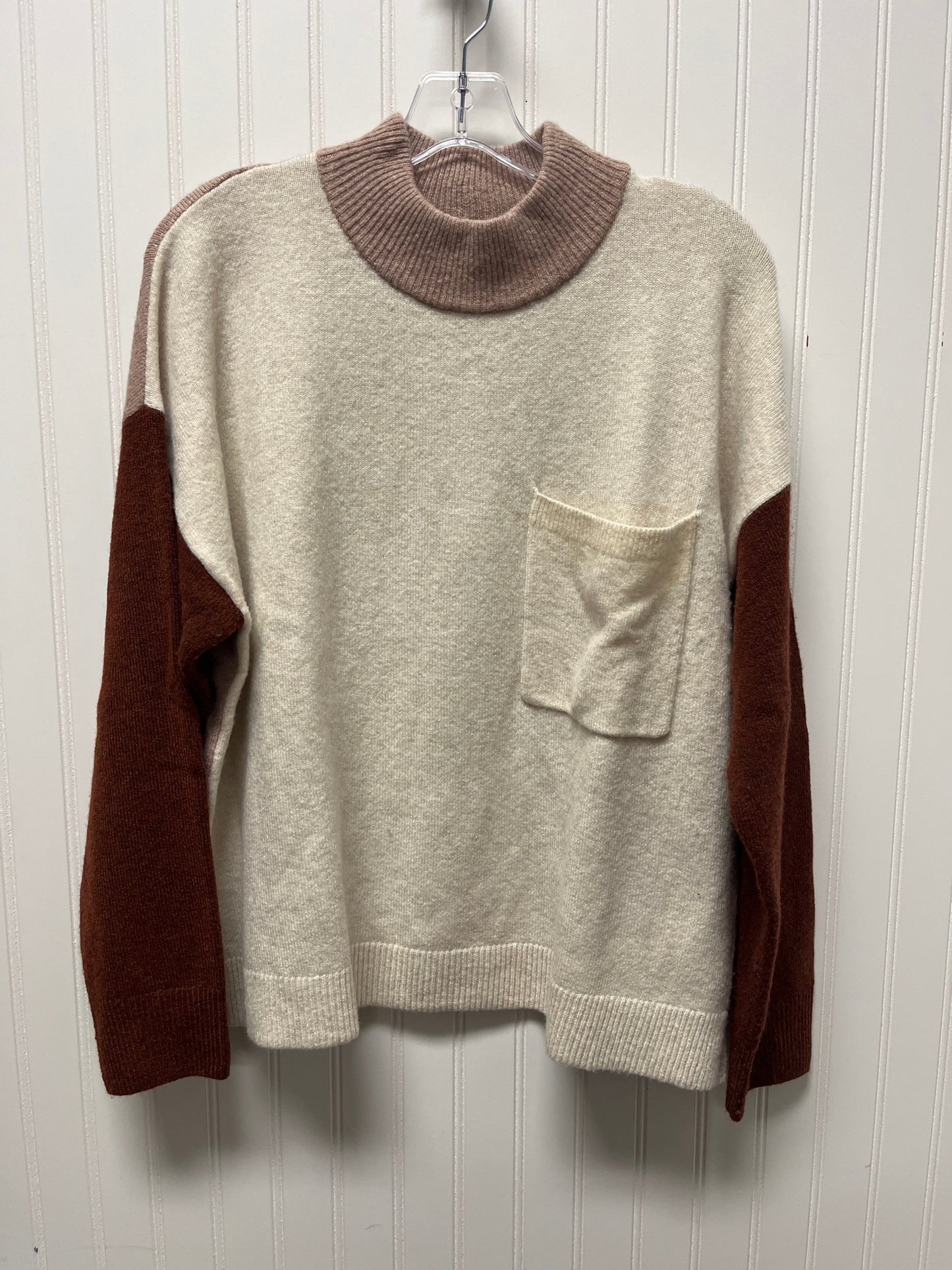 Sweater By Madewell In Black & Brown, Size: Xl