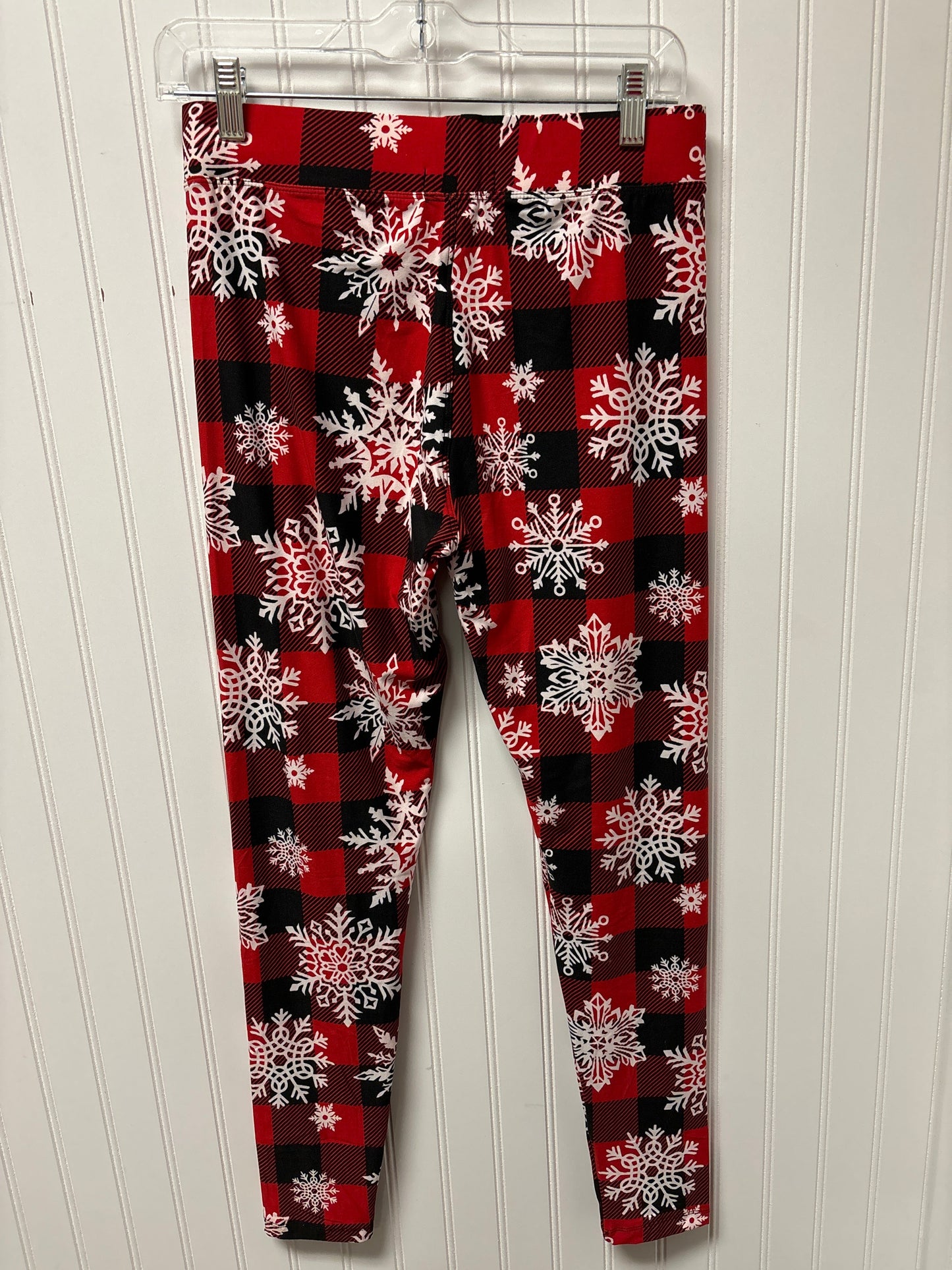 Pants Leggings By Clothes Mentor In Black & Red, Size: M