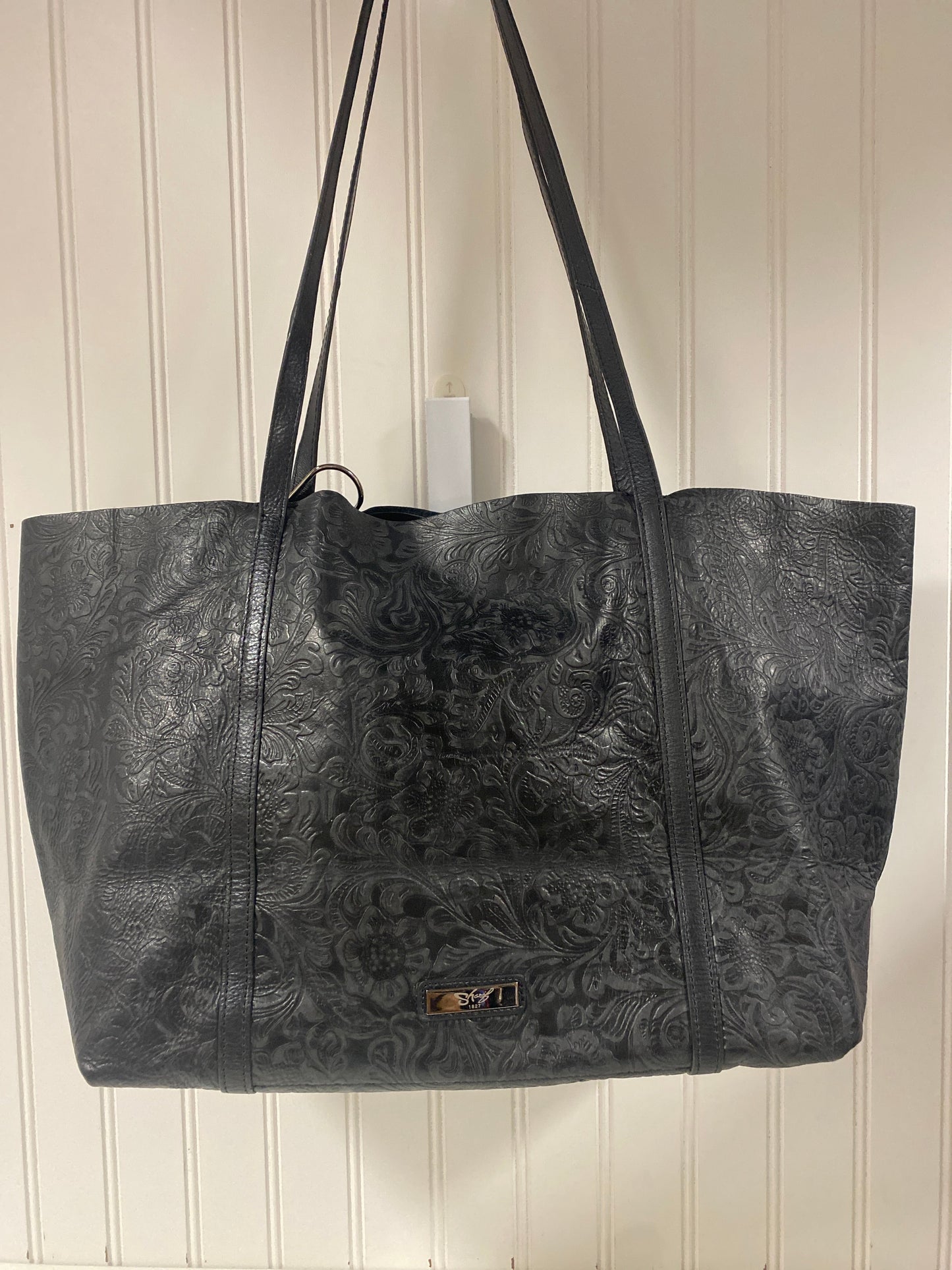 Tote Leather By Sharif, Size: Large