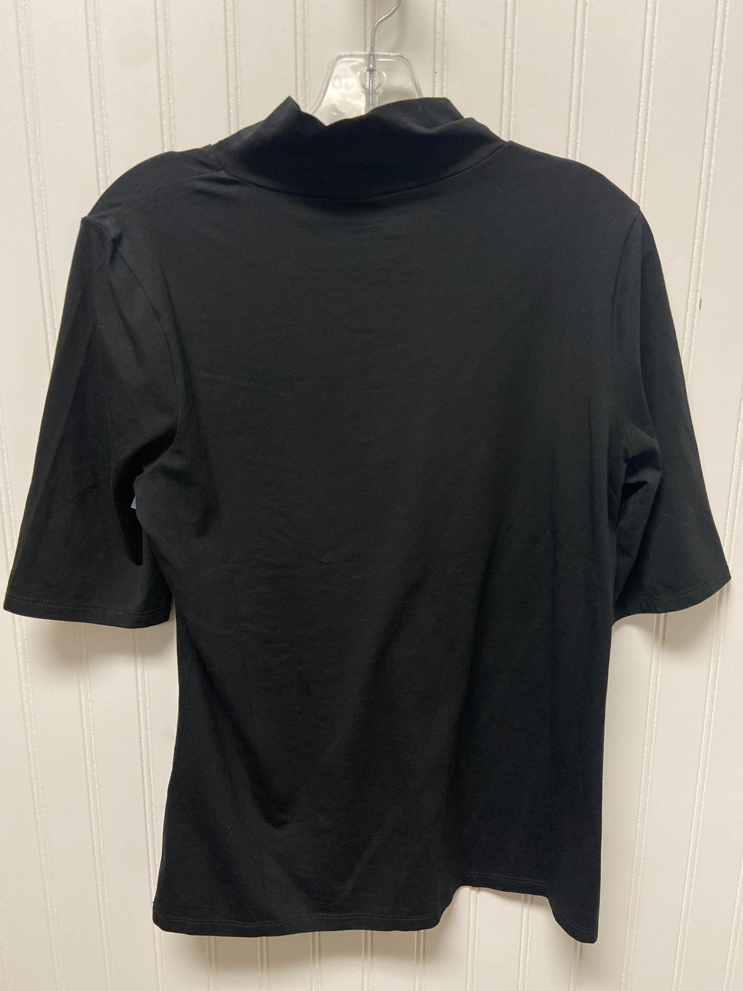 Top Short Sleeve Basic By Chicos In Black, Size: M