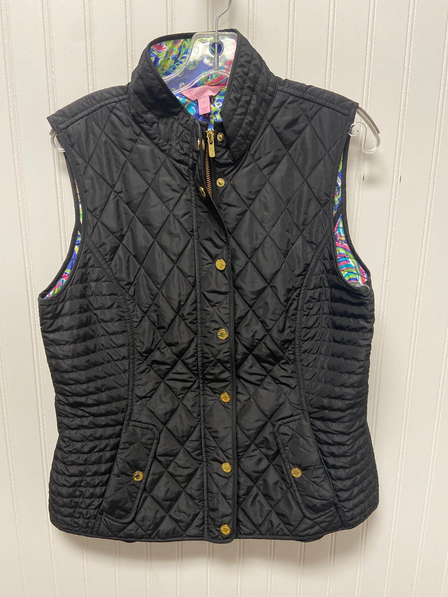 Vest Designer By Lilly Pulitzer In Black, Size: L