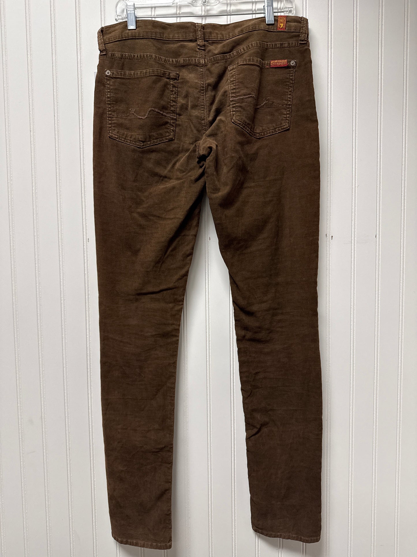 Pants Corduroy By 7 For All Mankind In Brown, Size: 10