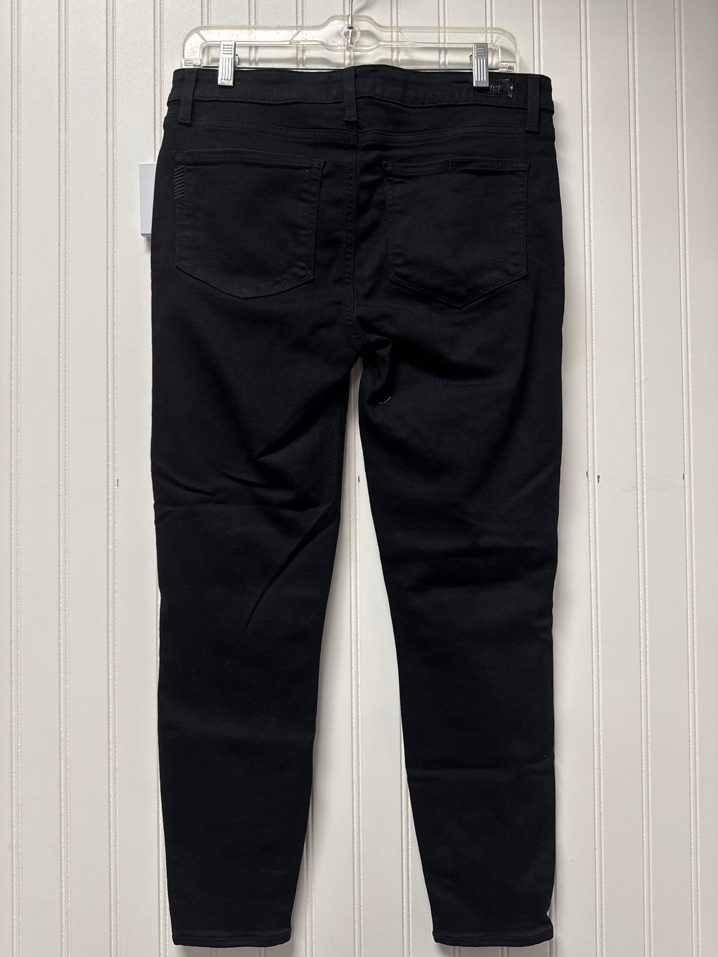 Jeans Skinny By Paige In Black Denim, Size: 8