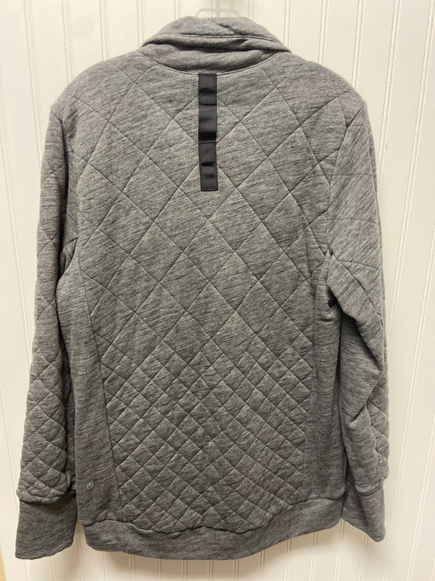 Athletic Sweatshirt Collar By Lululemon In Grey, Size: M