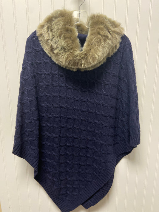 Poncho By Talbots In Navy, Size: L