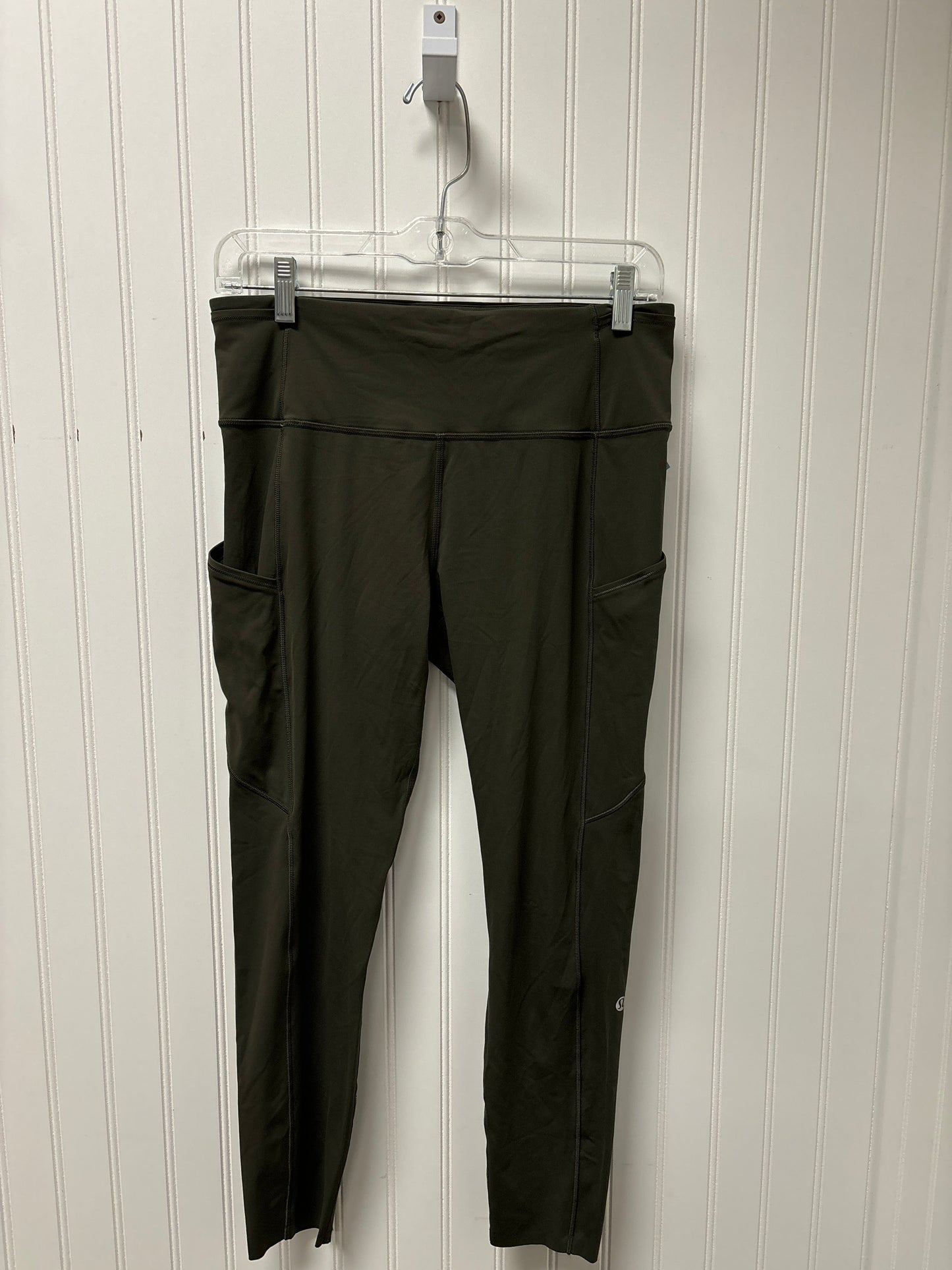 Athletic Leggings By Lululemon In Green, Size: M